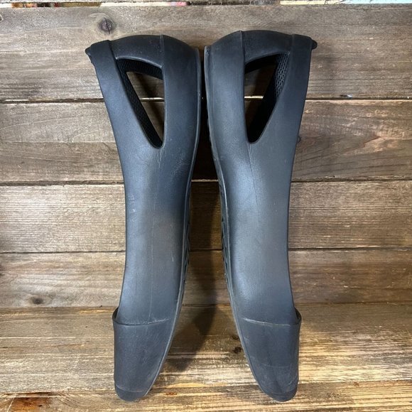 Womens Crocs Sienna Iconic Comfort Black Casual Ballet Flats Shoes Size 10 M GUC - Picture 4 of 7